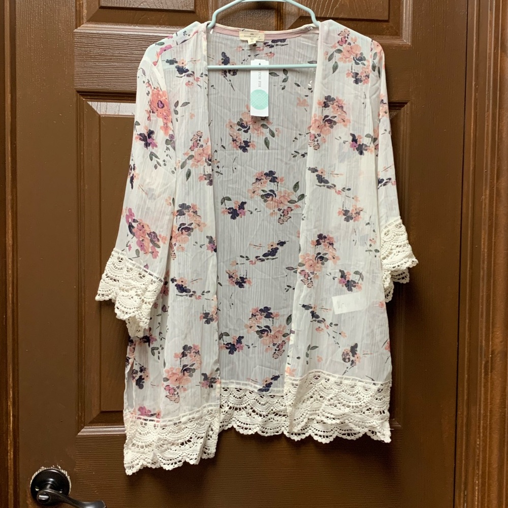 New with tags bathing suit cover/cardigan